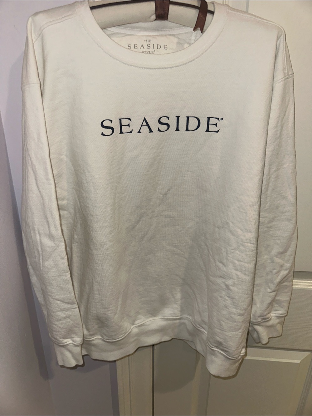 Seaside Cream Crewneck Sweatshirt - SEASIDE